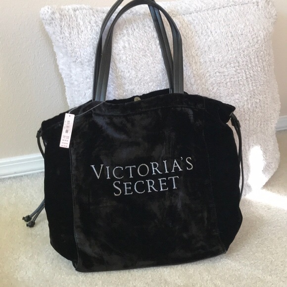 victoria secret luxe velvet tote